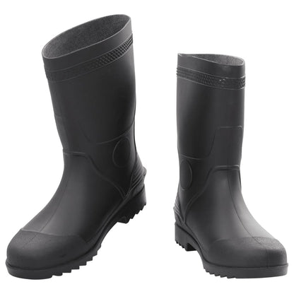 vidaXL Bottes de pluie noir taille 45 PVC