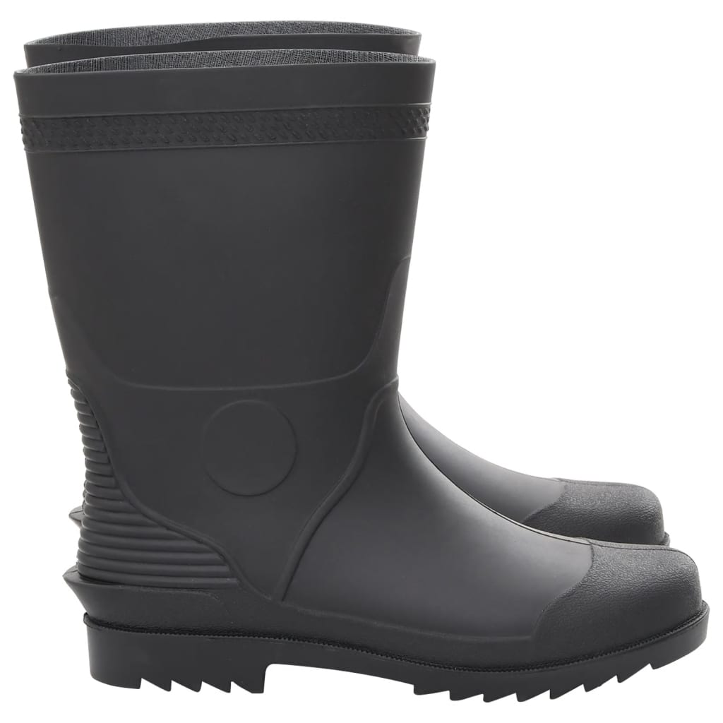 vidaXL Bottes de pluie noir taille 45 PVC