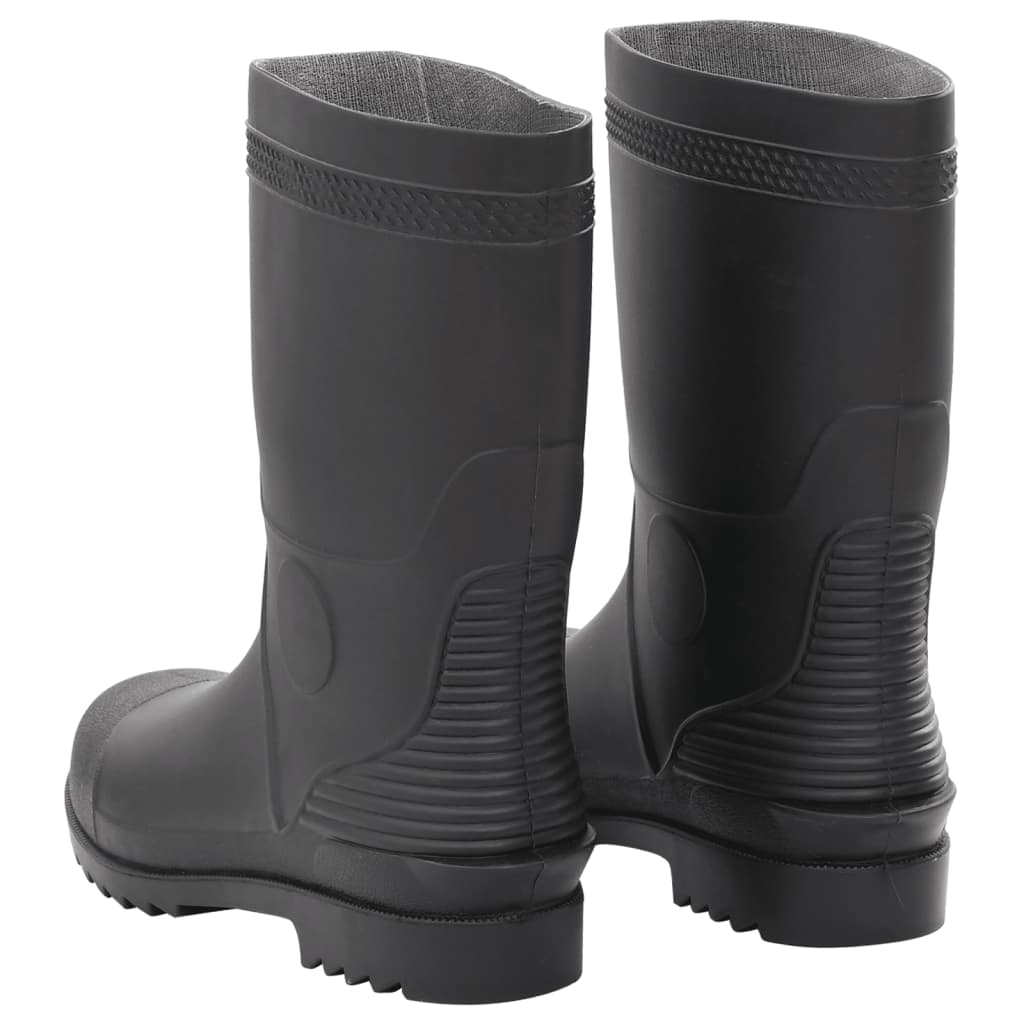 vidaXL Bottes de pluie noir taille 45 PVC