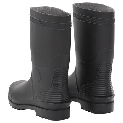 vidaXL Bottes de pluie noir taille 45 PVC