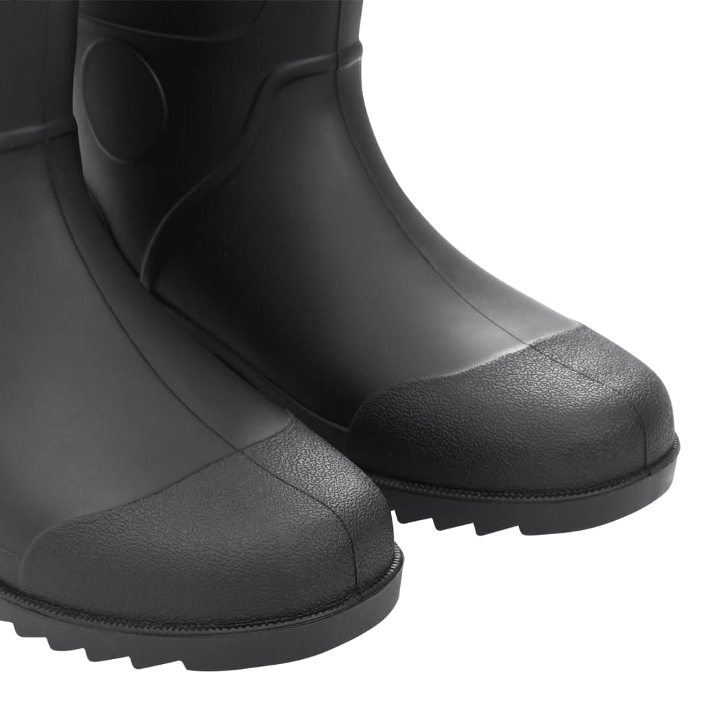 vidaXL Bottes de pluie noir taille 45 PVC