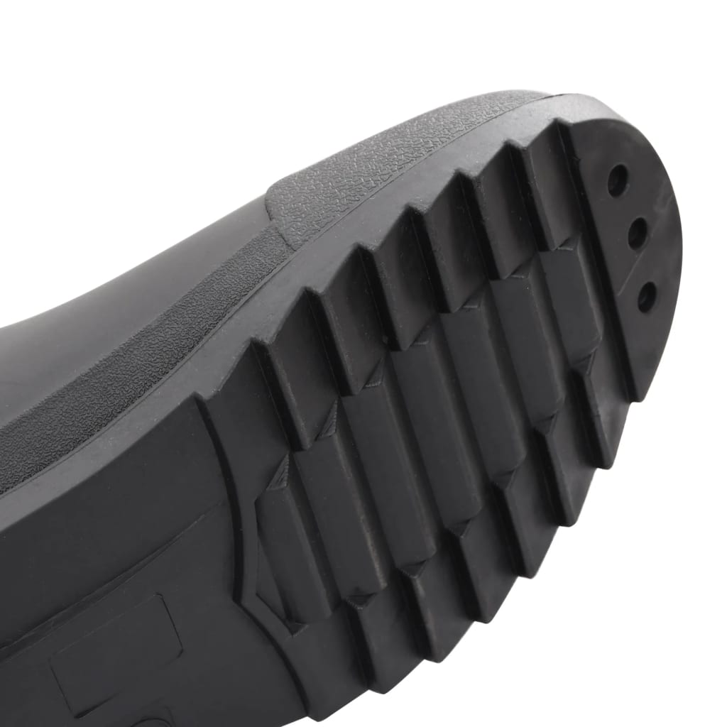 vidaXL Bottes de pluie noir taille 45 PVC