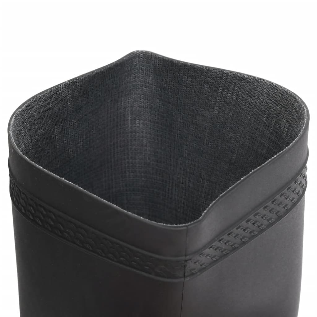 vidaXL Bottes de pluie noir taille 46 PVC