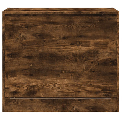 vidaXL Armoire à chaussures chêne fumé 80x42x69 cm bois d'ingénierie