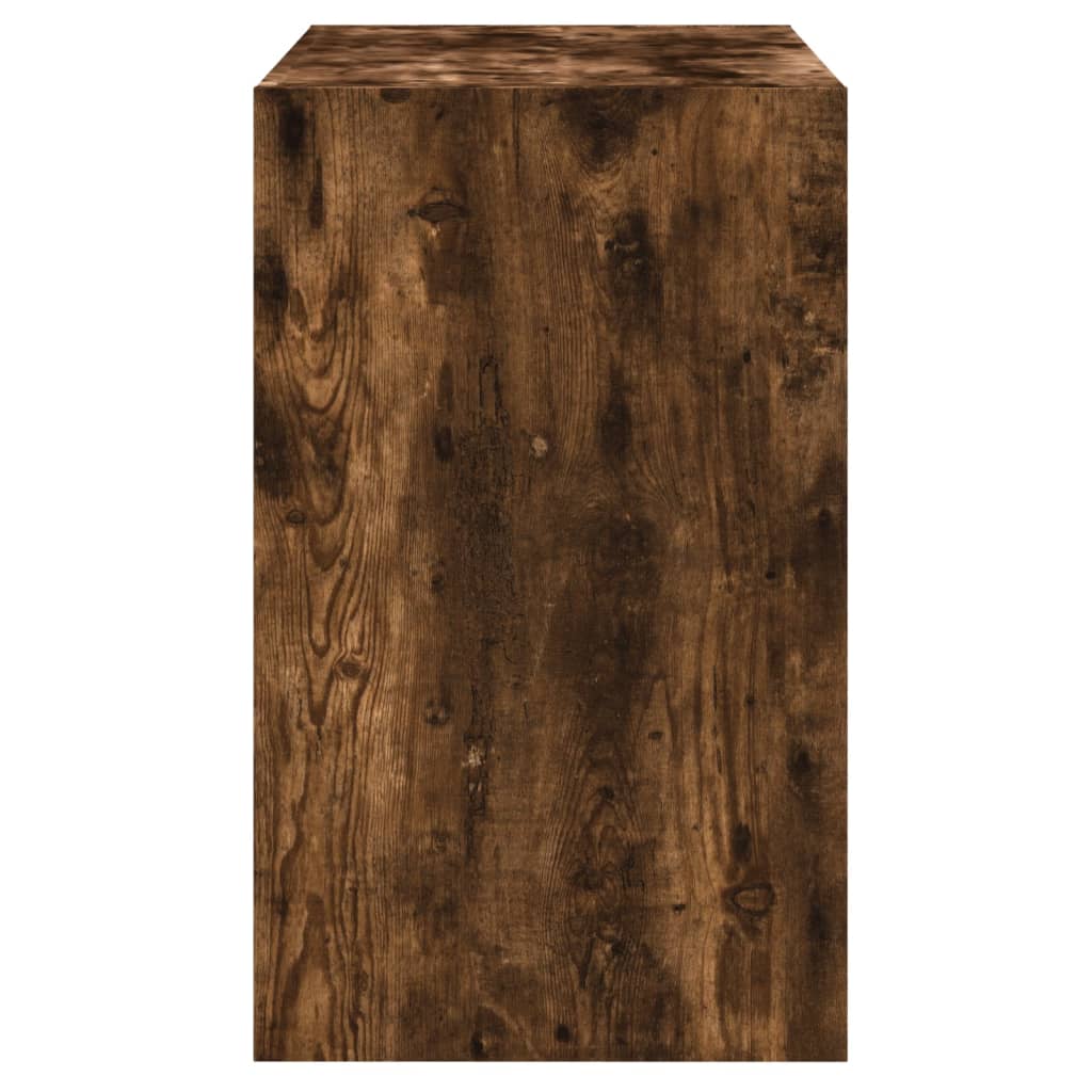 vidaXL Armoire à chaussures chêne fumé 80x42x69 cm bois d'ingénierie