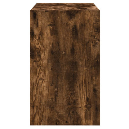 vidaXL Armoire à chaussures chêne fumé 80x42x69 cm bois d'ingénierie
