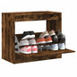 vidaXL Armoire à chaussures chêne fumé 80x42x69 cm bois d'ingénierie