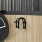 vidaXL Porte-bride mural noir fer