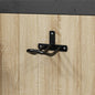 vidaXL Porte-bride mural noir fer