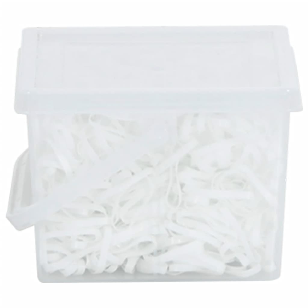 vidaXL Bandes tressées pour chevaux 2500 pcs silicone blanc