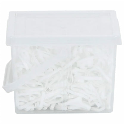 vidaXL Bandes tressées pour chevaux 2500 pcs silicone blanc