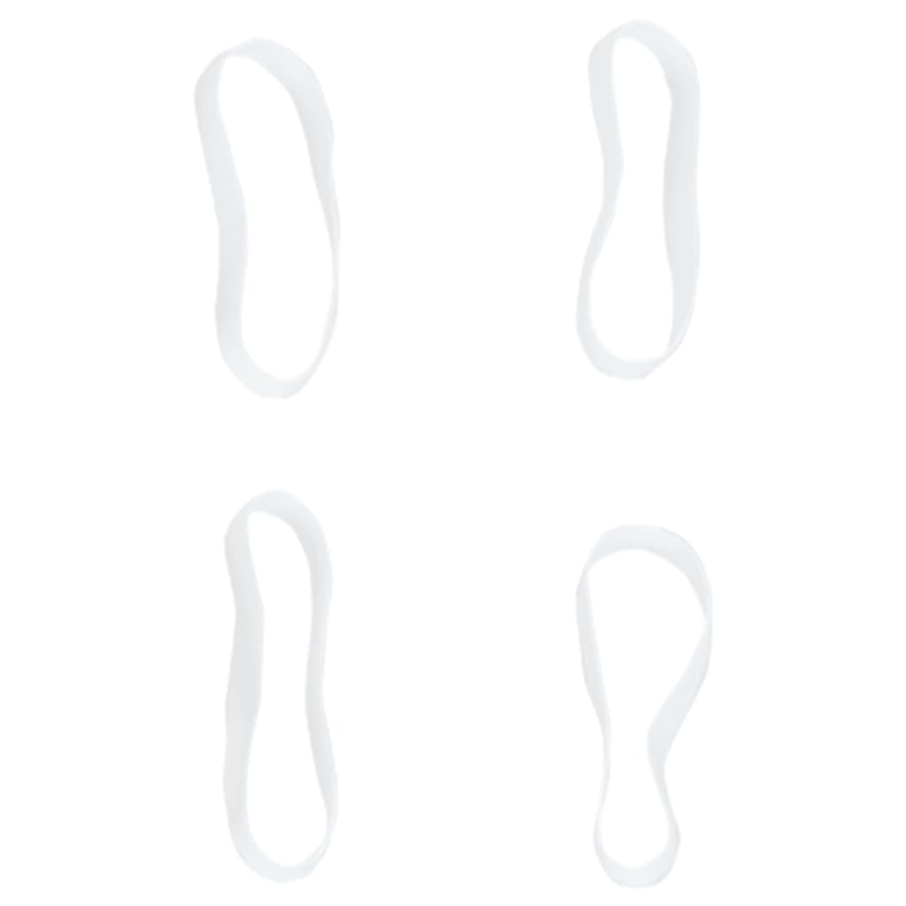 vidaXL Bandes tressées pour chevaux 2500 pcs silicone blanc