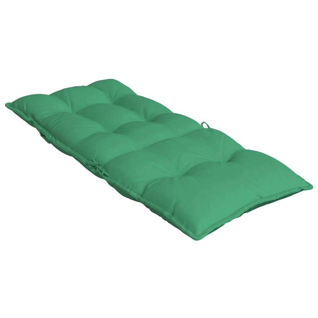 vidaXL Coussins de chaise à dossier haut lot de 2 vert tissu oxford