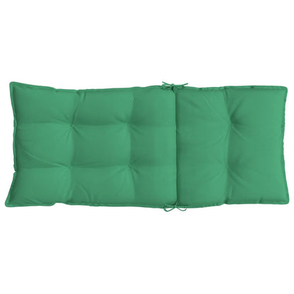 vidaXL Coussins de chaise à dossier haut lot de 2 vert tissu oxford