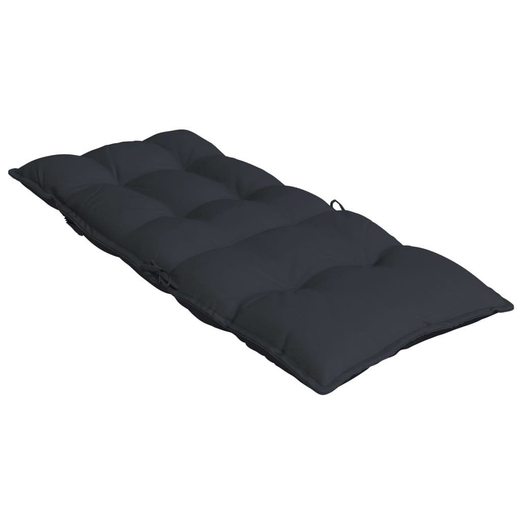 vidaXL Coussins de chaise à dossier haut lot de 2 noir tissu oxford