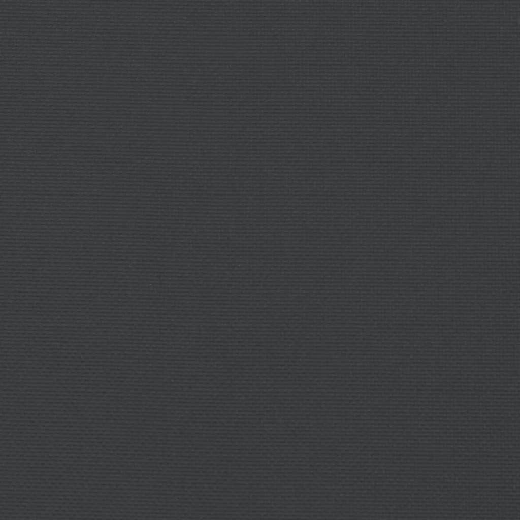 vidaXL Coussins de chaise à dossier haut lot de 2 noir tissu oxford