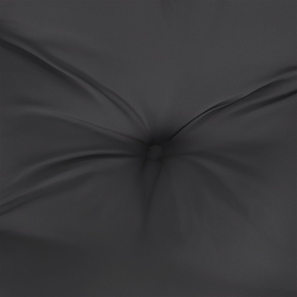vidaXL Coussins de chaise à dossier bas lot de 6 noir tissu oxford