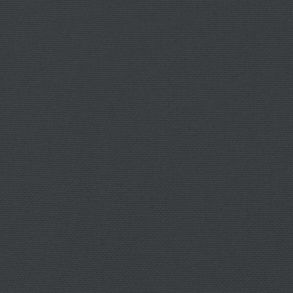 vidaXL Coussins de chaise à dossier bas lot de 6 noir tissu oxford
