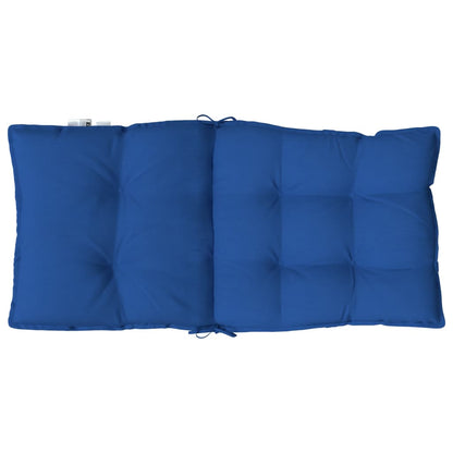 vidaXL Coussins de chaise à dossier bas lot de 6 bleu royal