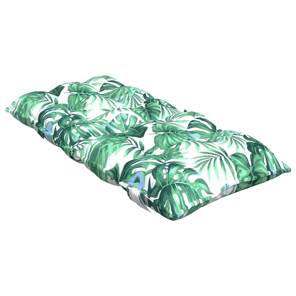 vidaXL Coussins de chaise à dossier bas lot de 4 modèle de feuille