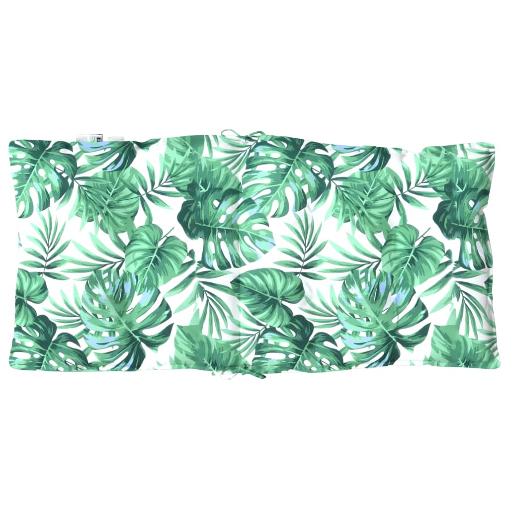 vidaXL Coussins de chaise à dossier bas lot de 4 modèle de feuille