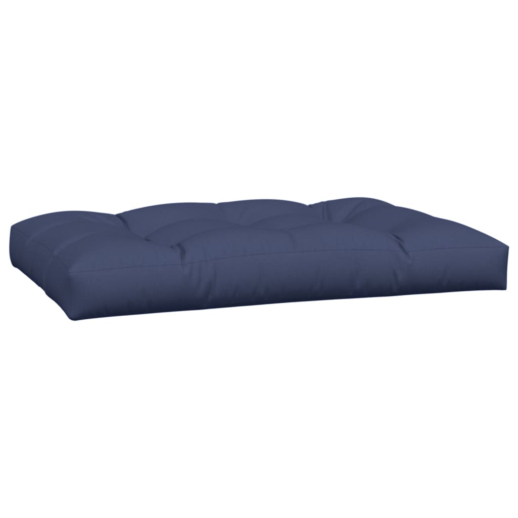 vidaXL Coussins de palette lot de 2 bleu marine tissu