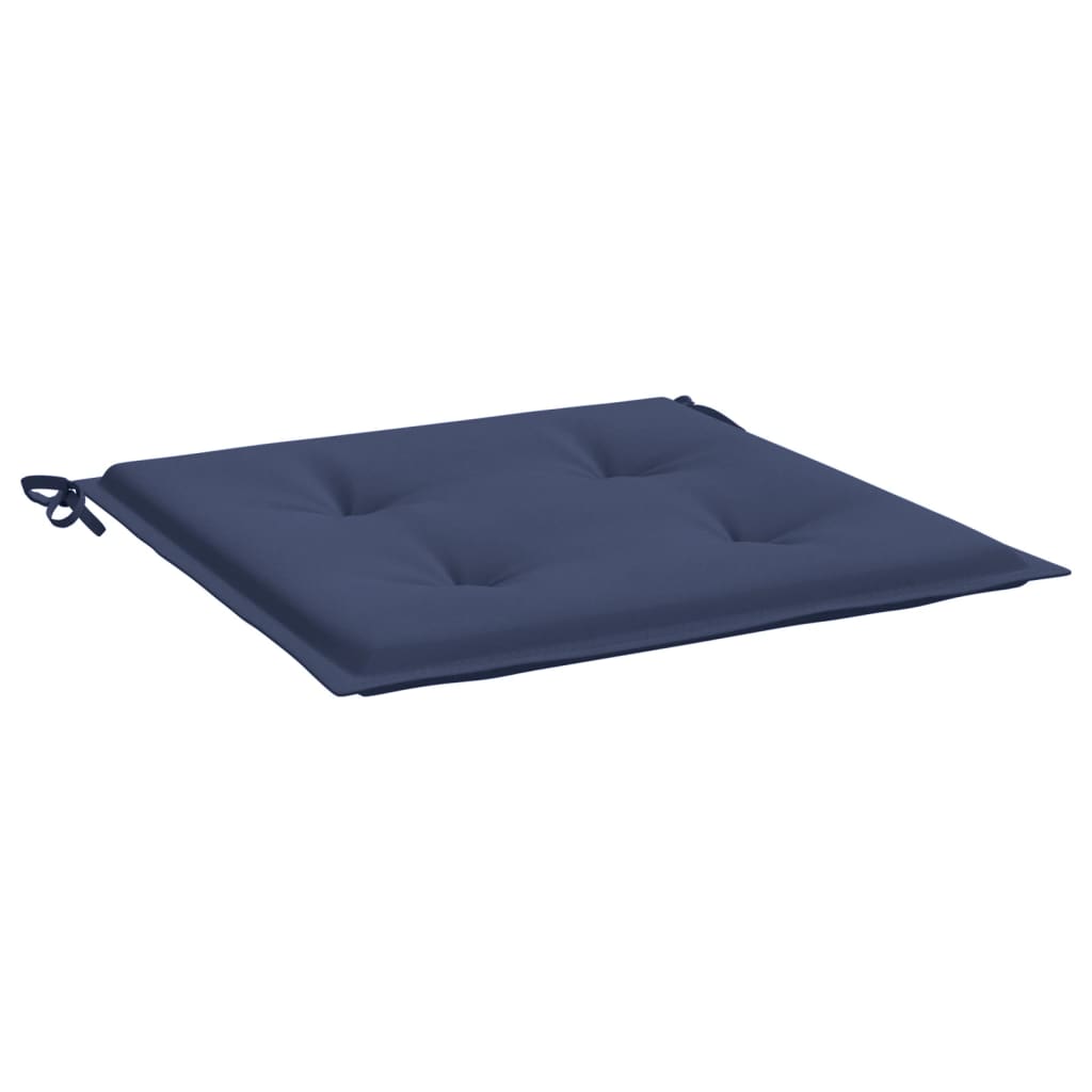 vidaXL Coussins de palette lot de 2 bleu marine 40x40x3 cm