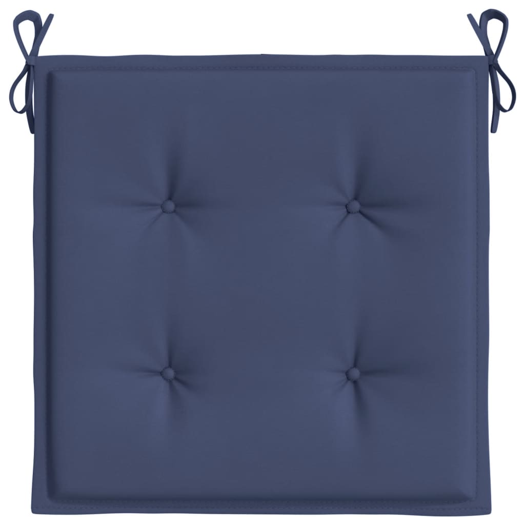 vidaXL Coussins de palette lot de 2 bleu marine 40x40x3 cm