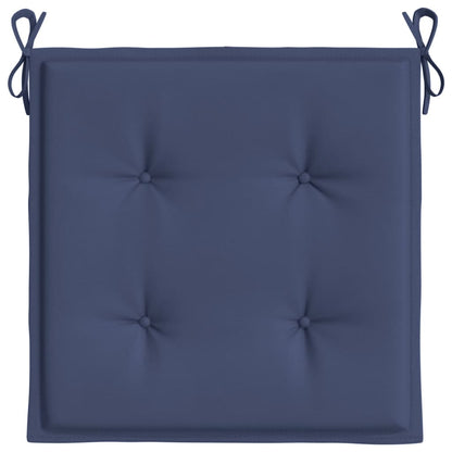 vidaXL Coussins de palette lot de 2 bleu marine 40x40x3 cm