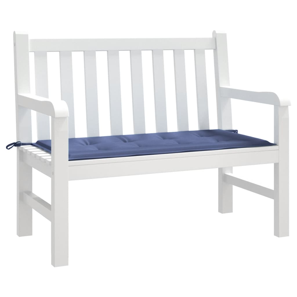 vidaXL Coussin de banc de jardin bleu marine 120x50x3 cm tissu oxford