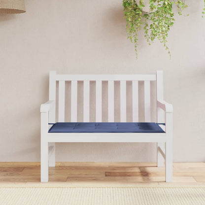 vidaXL Coussin de banc de jardin bleu marine 120x50x3 cm tissu oxford