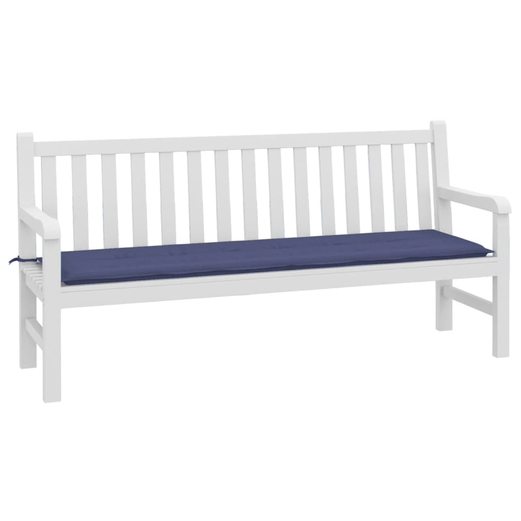 vidaXL Coussin de banc de jardin bleu marine 180x50x3 cm tissu oxford
