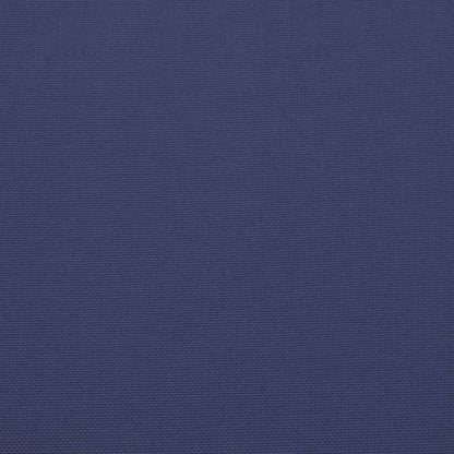 vidaXL Coussins de chaise à dossier bas lot de 4 bleu marine tissu