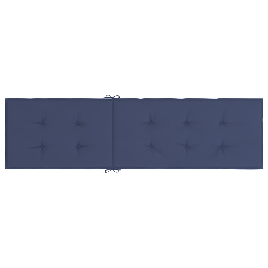 vidaXL Coussin de chaise de terrasse bleu marine tissu oxford
