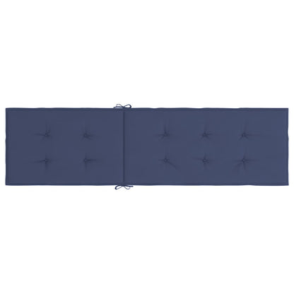 vidaXL Coussin de chaise de terrasse bleu marine tissu oxford