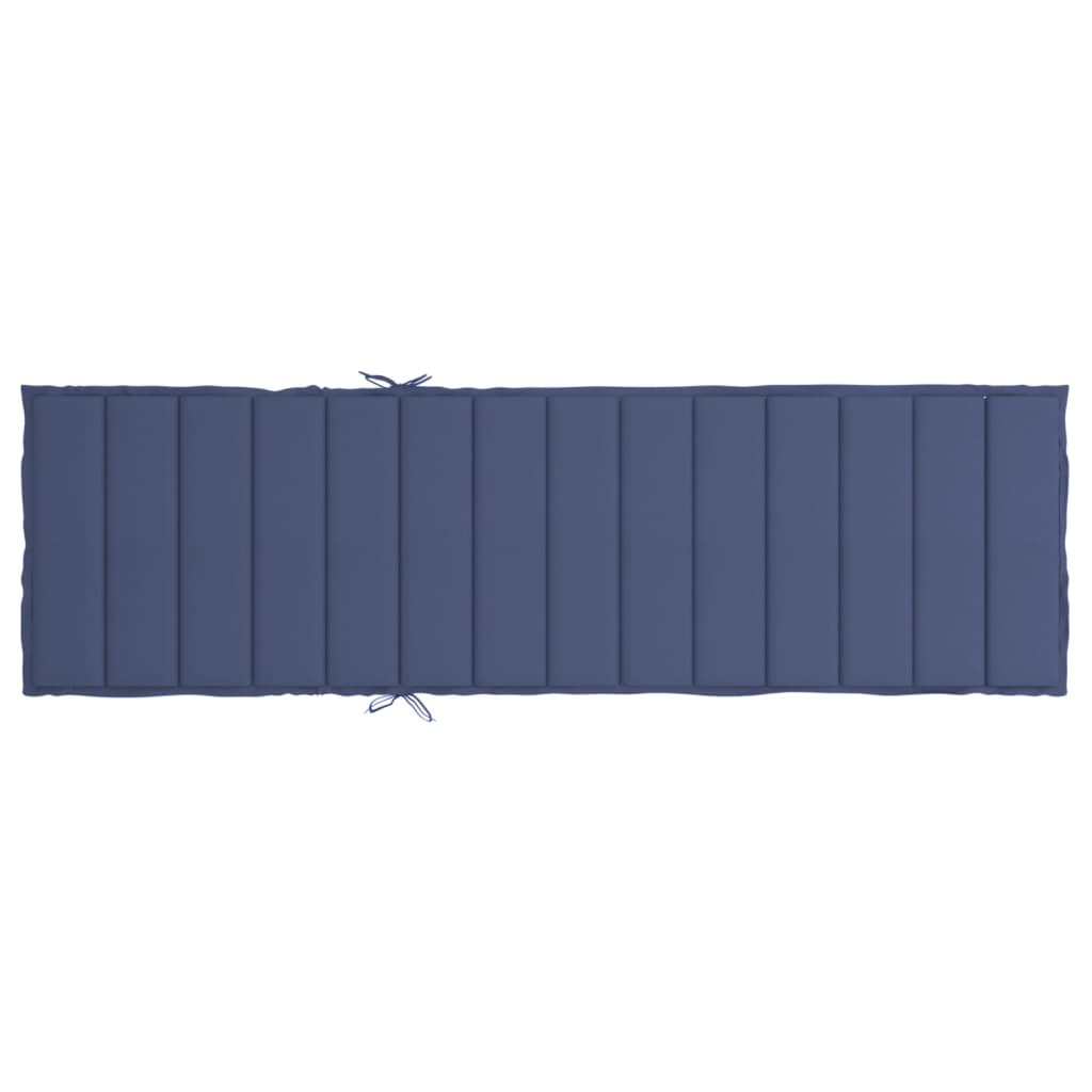vidaXL Coussin de chaise longue bleu marine tissu oxford