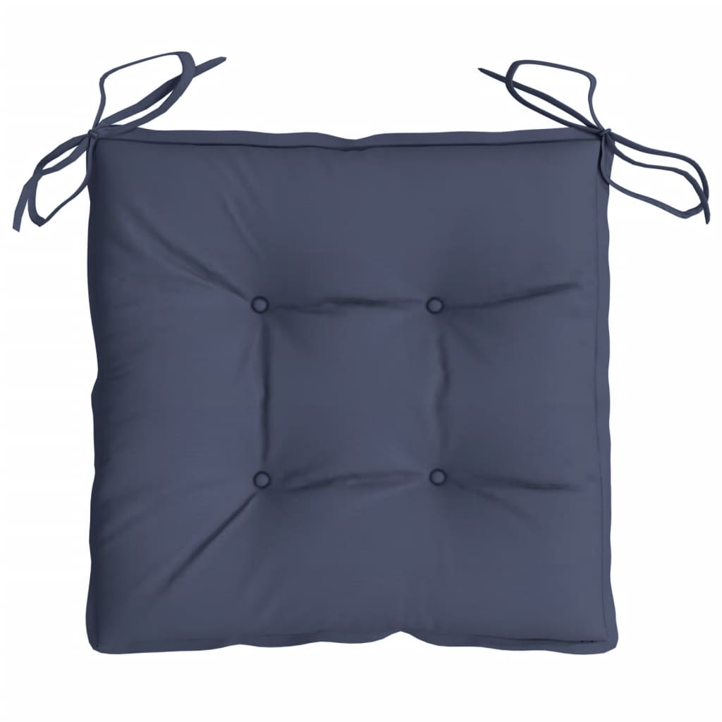 vidaXL Coussins de chaise lot de 6 bleu marine 50x50x7 cm tissu oxford