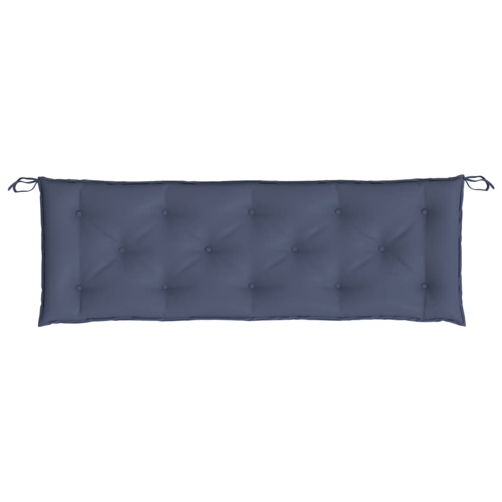 vidaXL Coussin de banc de jardin bleu marine 150x50x7 cm tissu oxford