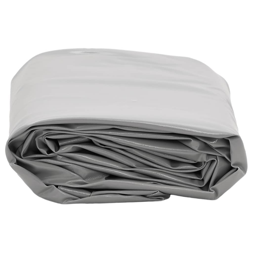 vidaXL Bâche gris 1x2,5 m 650 g/m²