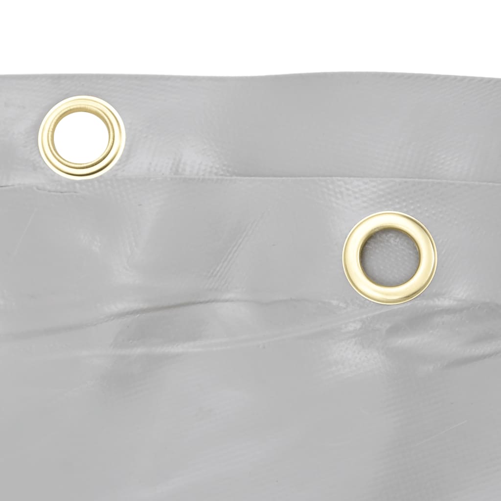 vidaXL Bâche gris 1x2,5 m 650 g/m²
