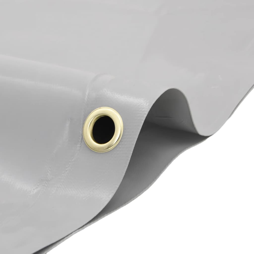 vidaXL Bâche gris 5x8 m 650 g/m²