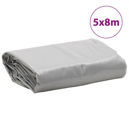 vidaXL Bâche gris 5x8 m 650 g/m²