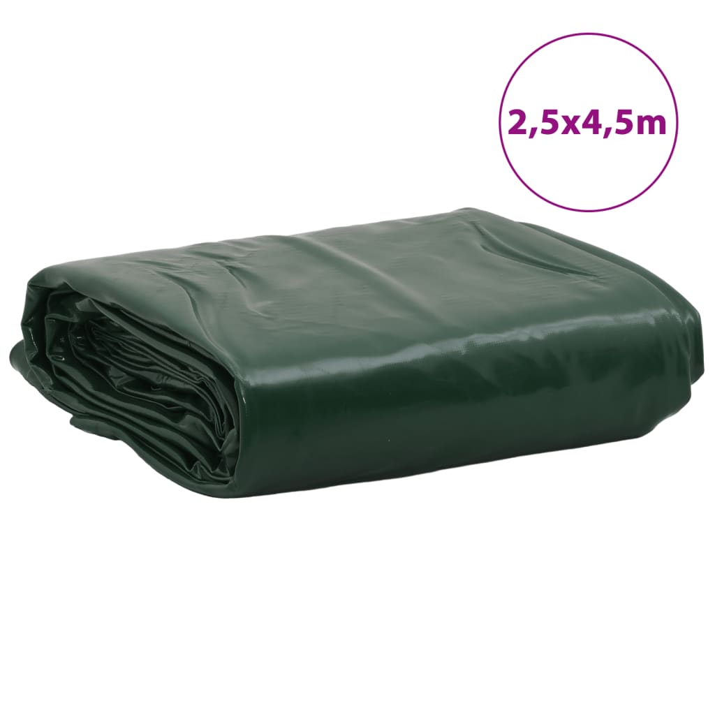 vidaXL Bâche vert 2,5x4,5 m 650 g/m²