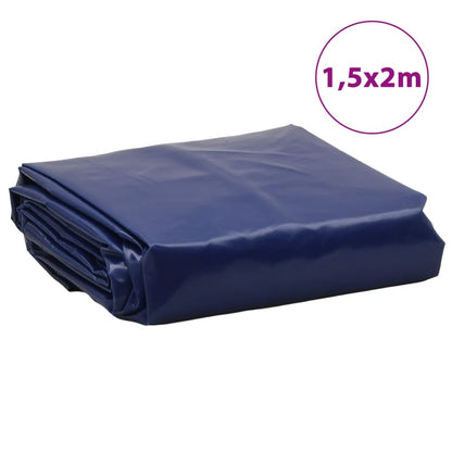 vidaXL Bâche bleu 1,5x2 m 650 g/m²