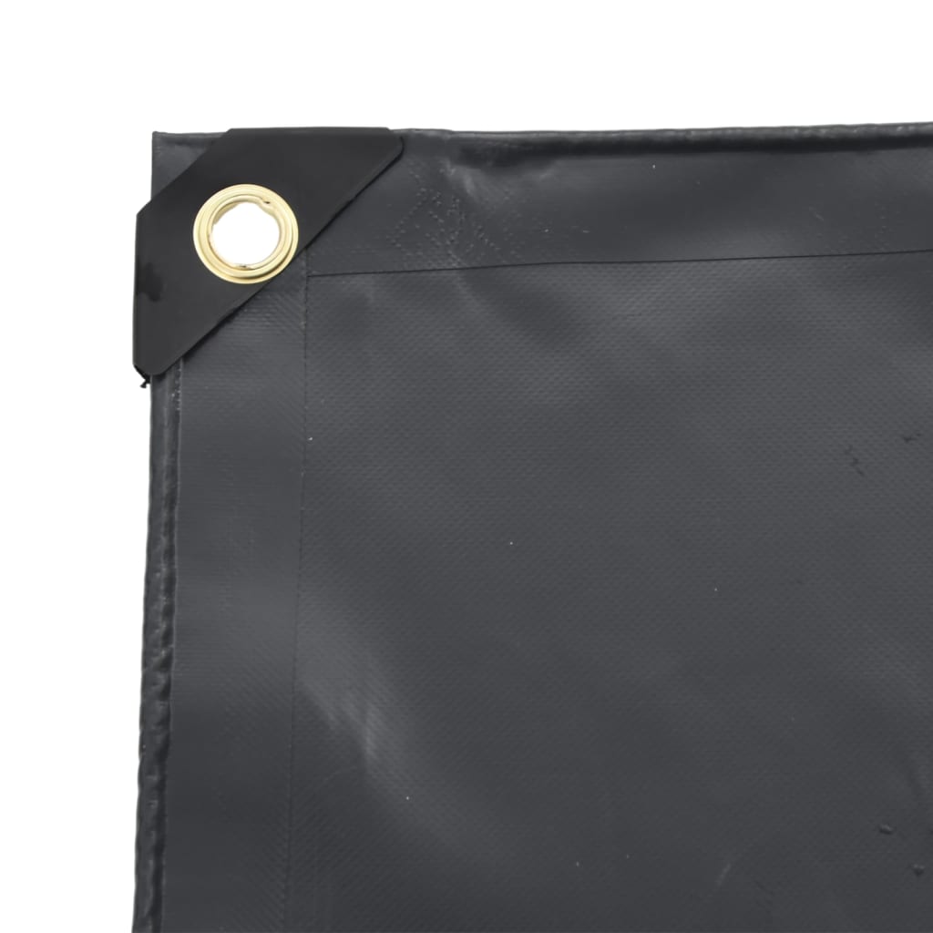 vidaXL Bâche noir 1x2,5 m 650 g/m²