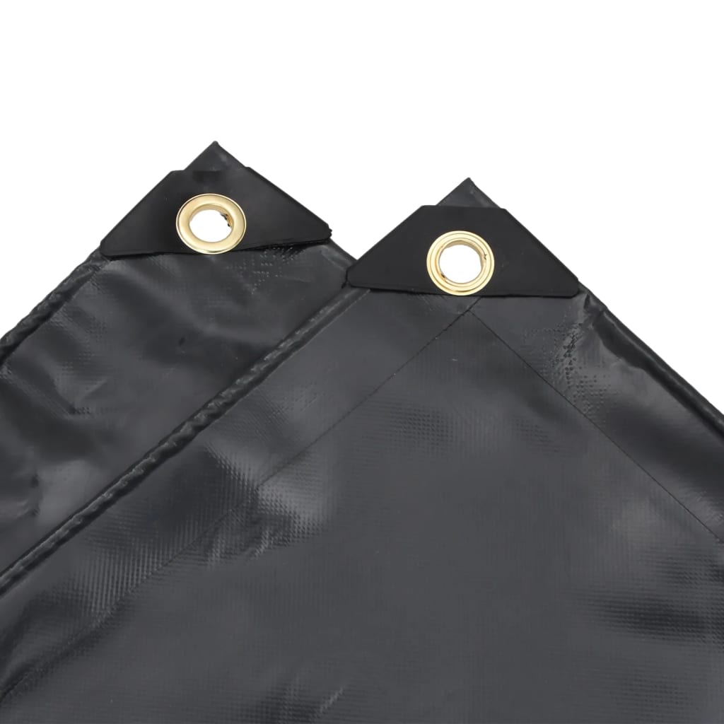 vidaXL Bâche noir 5x8 m 650 g/m²