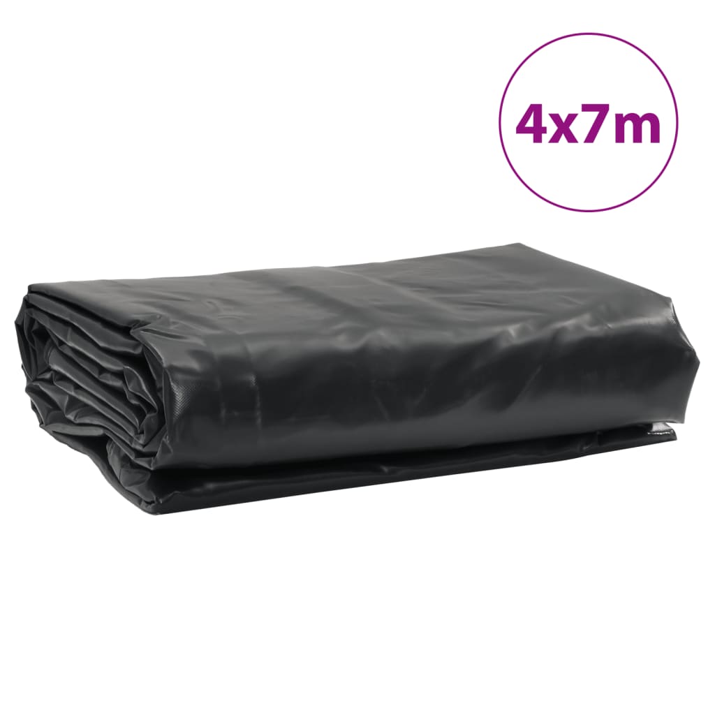 vidaXL Bâche anthracite 4x7 m 650 g/m²