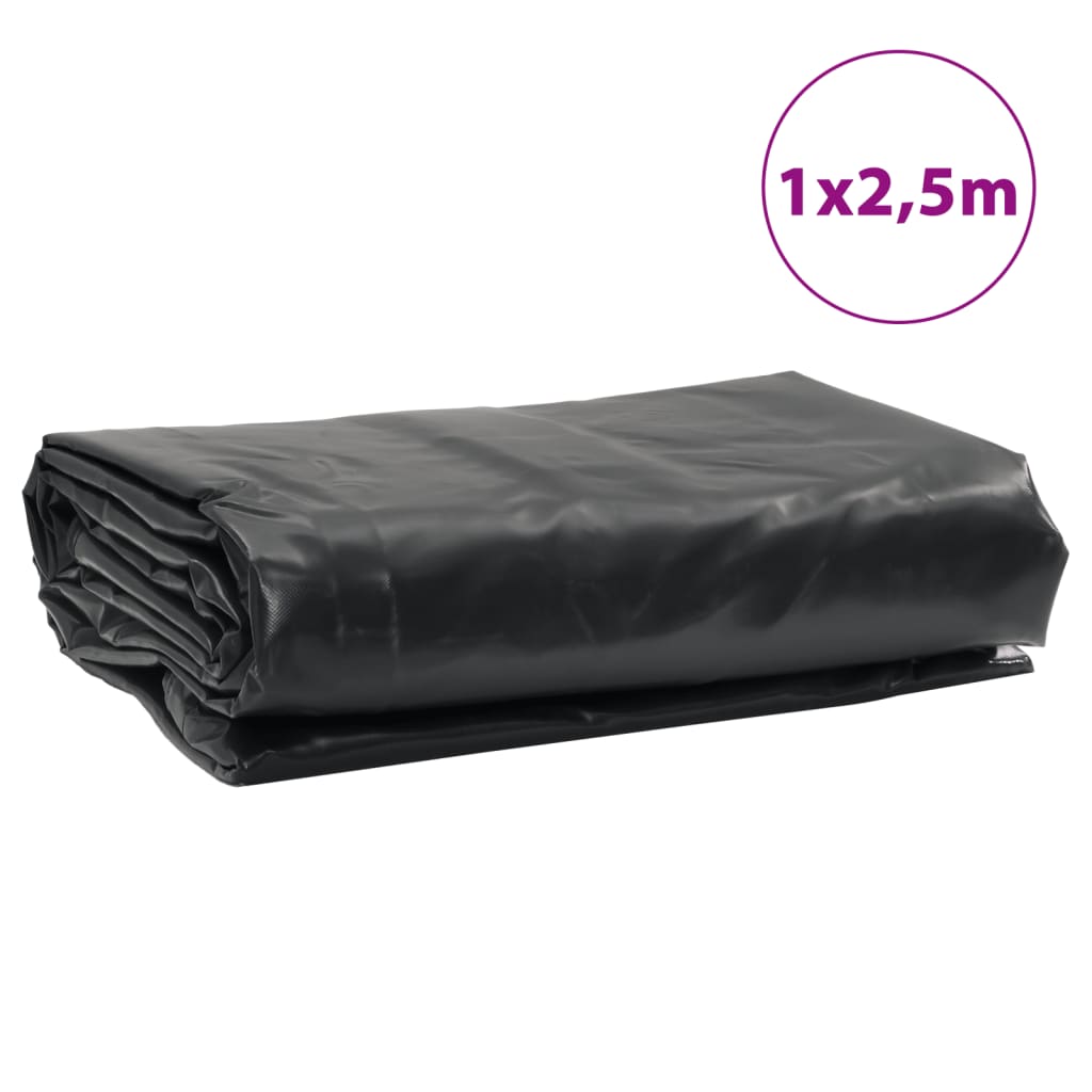 vidaXL Bâche anthracite 1x2,5 m 650 g/m²
