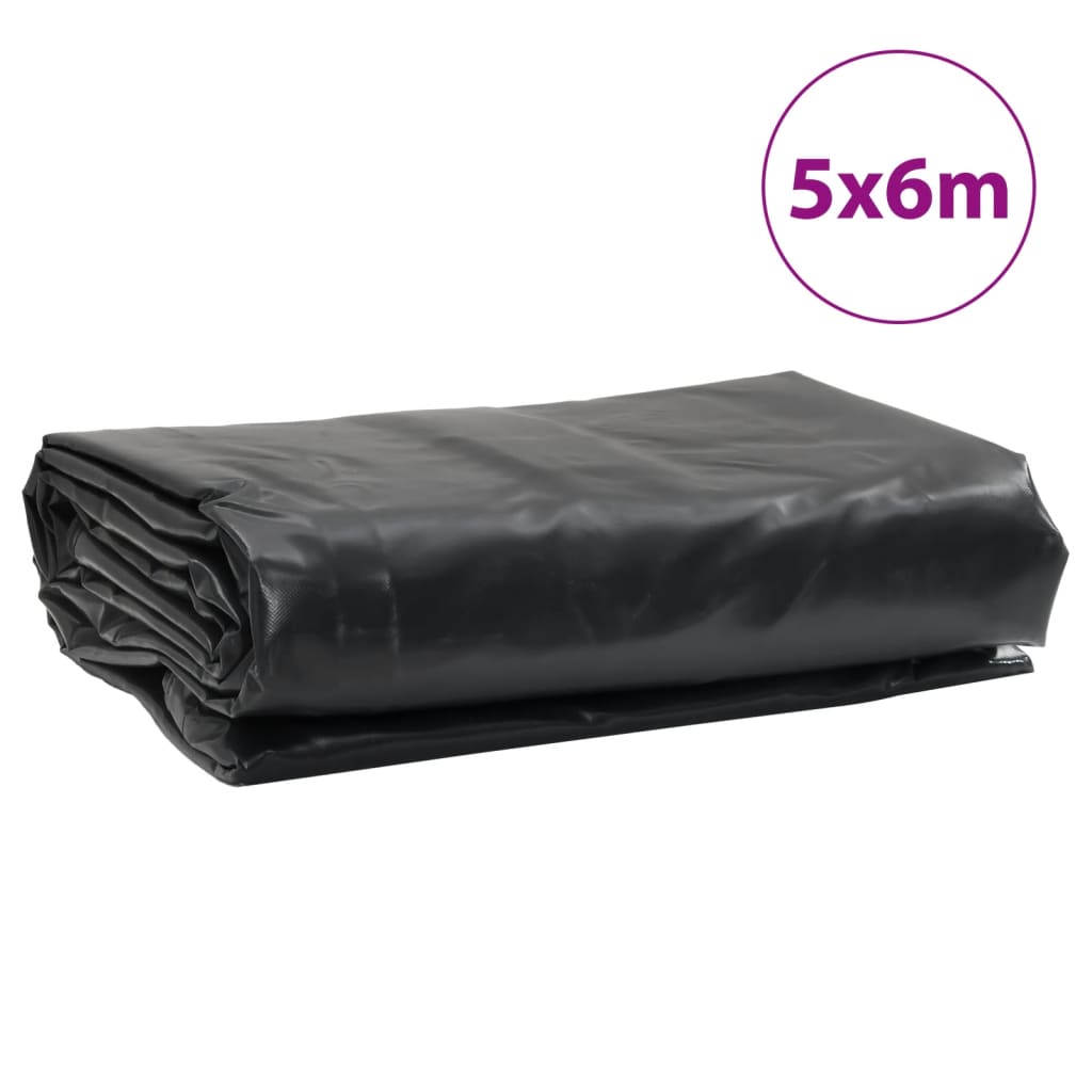vidaXL Bâche anthracite 5x6 m 600 g/m²