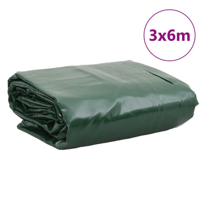 vidaXL Bâche vert 3x6 m 650 g/m²